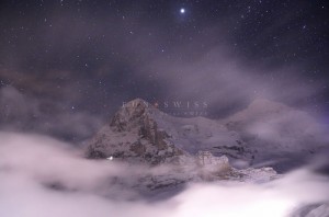 アイガーとメンヒと雲