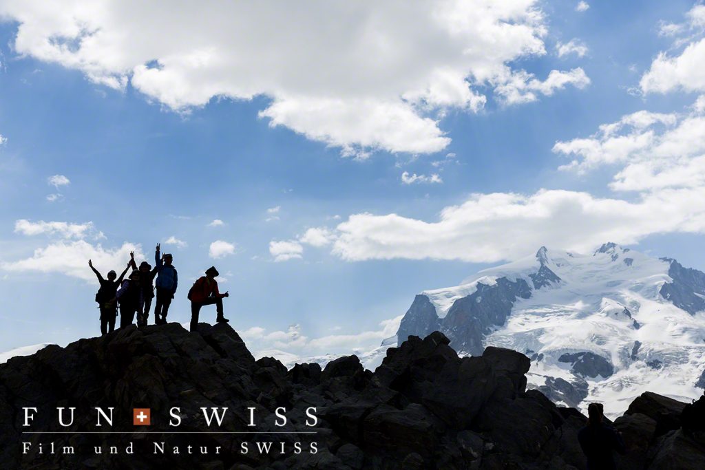 スイス最高峰のモンテローザも目の前です！