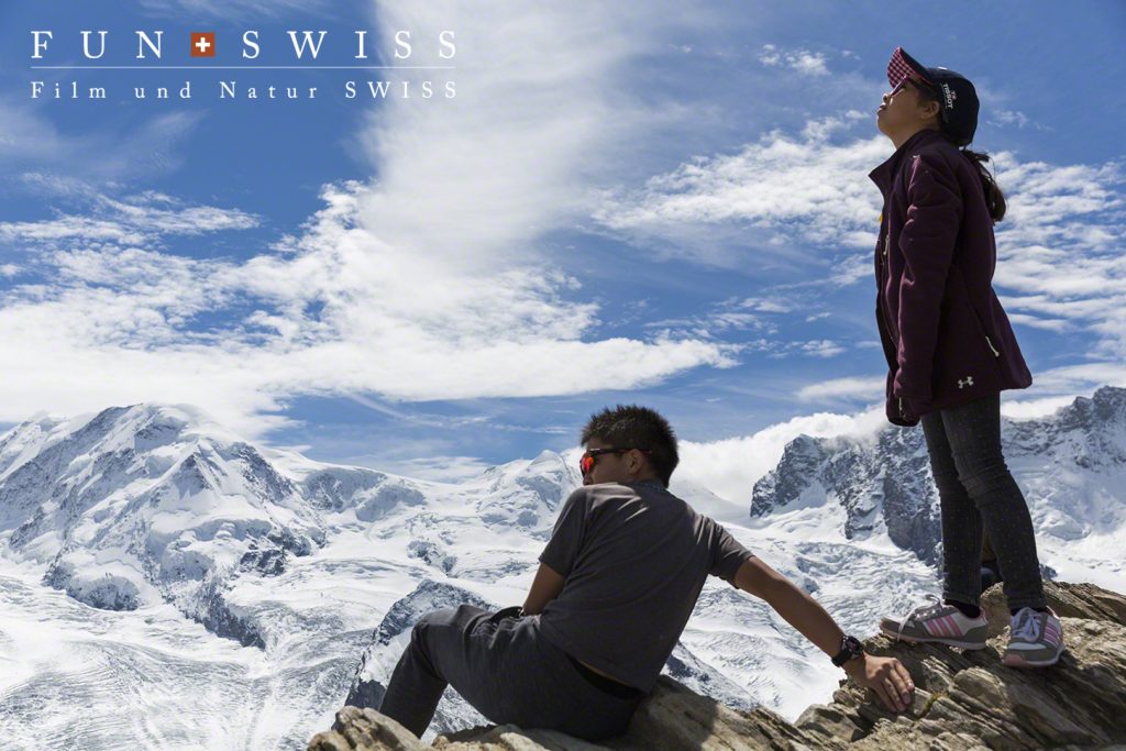 スイス最高峰のモンテローザからゴルナー氷河まで一望